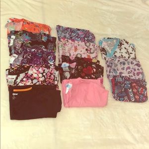 12 Scrub Tops S